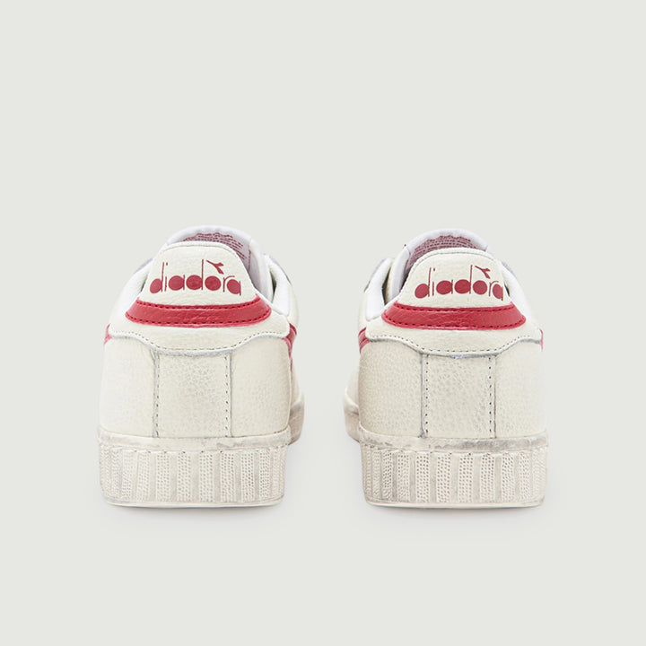 SNEAKERS GAME L LOW WAXED BIANCO ROSSO