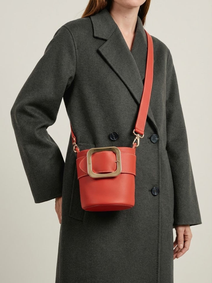 SECCHIELLO KATE IN PELLE MATTONE