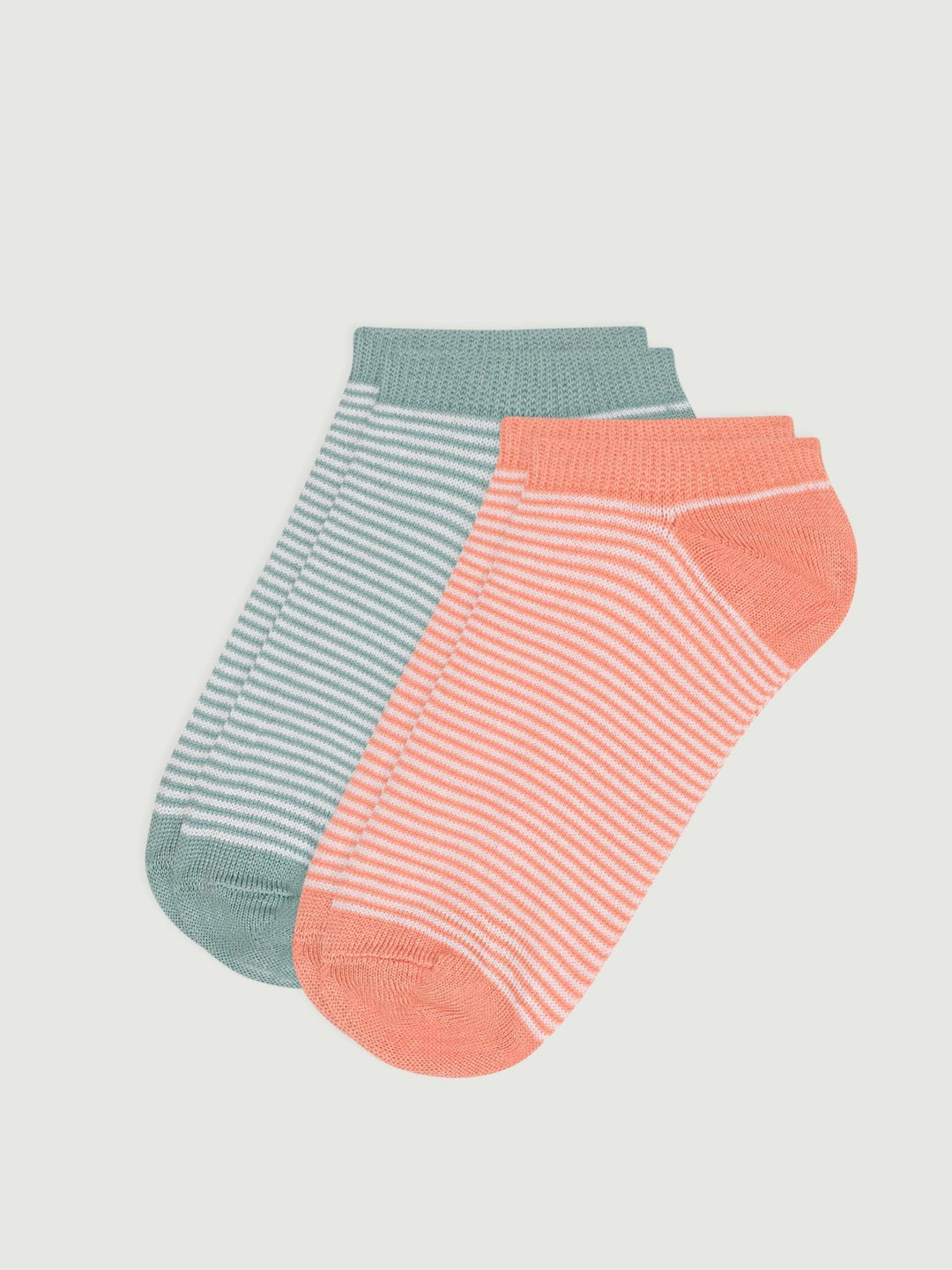 2 paia di calzini bambino in cotone millerighe