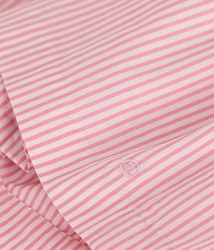 ABITO ROSA A MANICA CORTA IN POPELINE BEBÈ