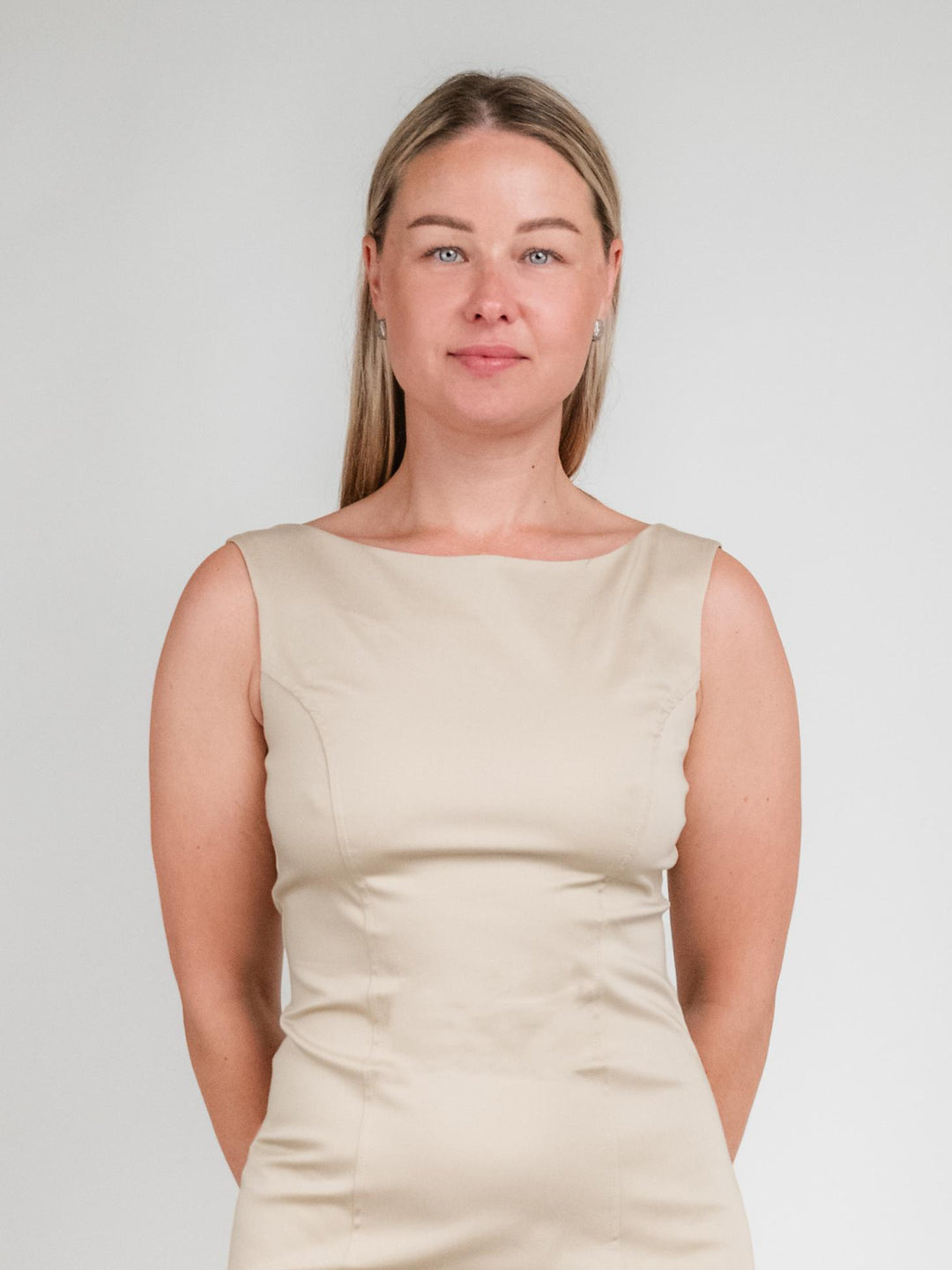ABITO TUBINO IN COTONE BEIGE