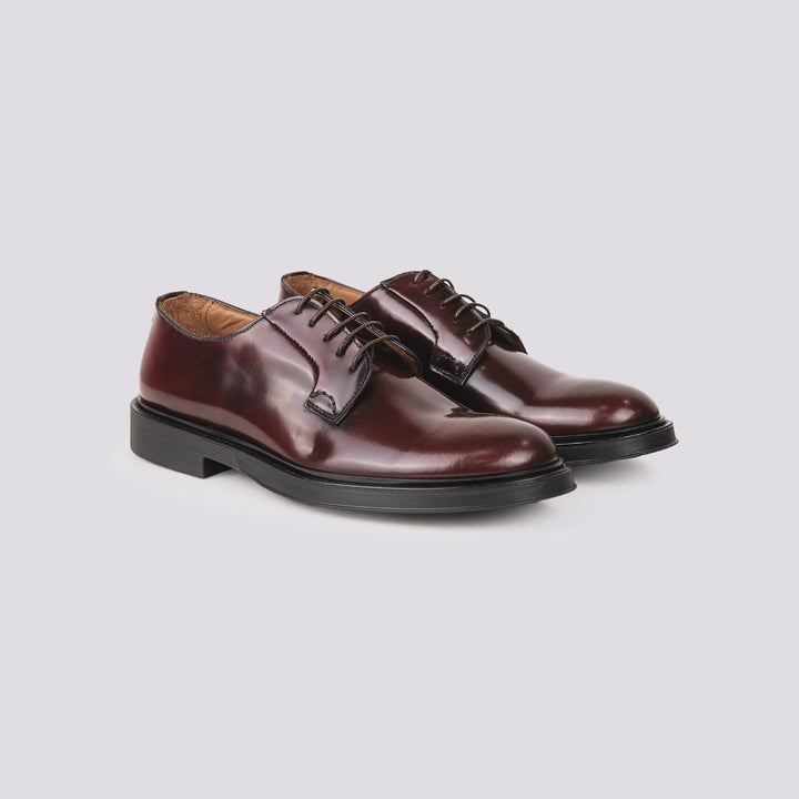 ALLACCIATA IN PELLE SPAZZOLATA BORDEAUX