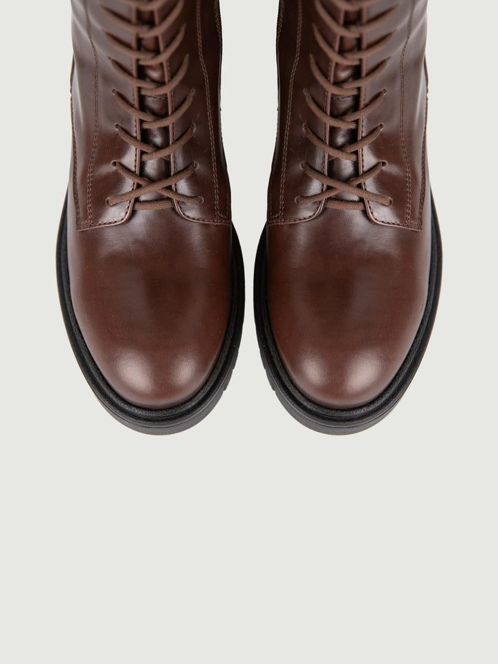 ANFIBIO ALTO IN PELLE MARRONE