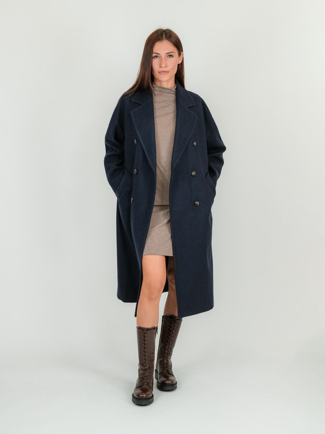 ANFIBIO ALTO IN PELLE MARRONE