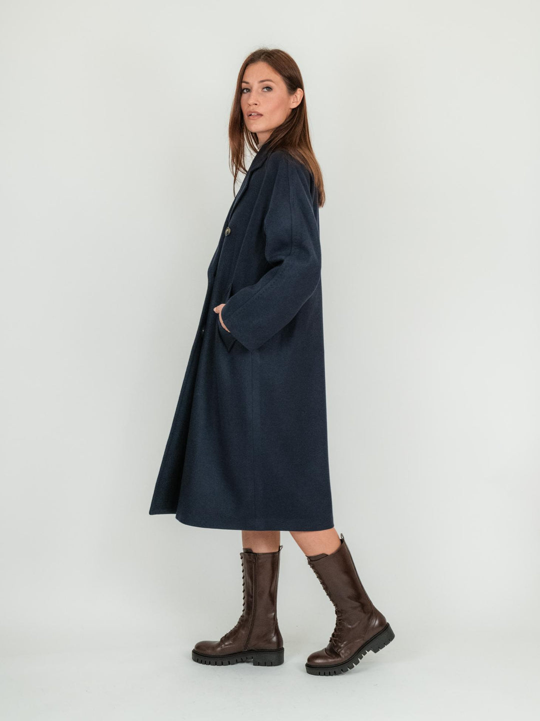 ANFIBIO ALTO IN PELLE MARRONE