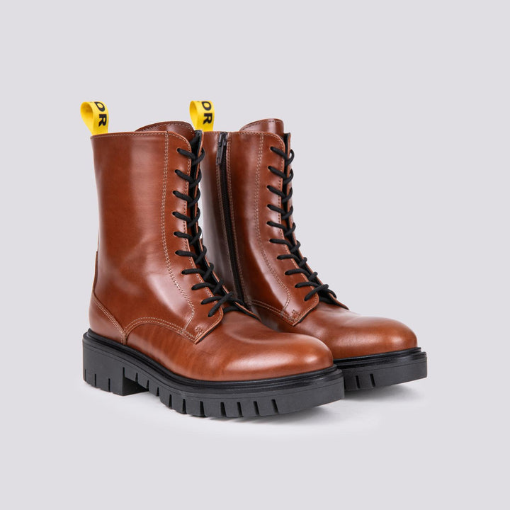 ANFIBIO BiMOR IN PELLE SPAZZOLATA COLOR BRUCIATO