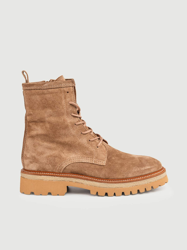 ANFIBIO IN PELLE SCAMOSCIATA TAUPE