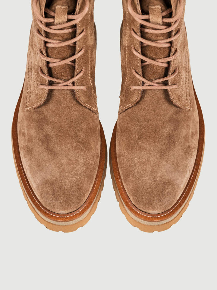 ANFIBIO IN PELLE SCAMOSCIATA TAUPE
