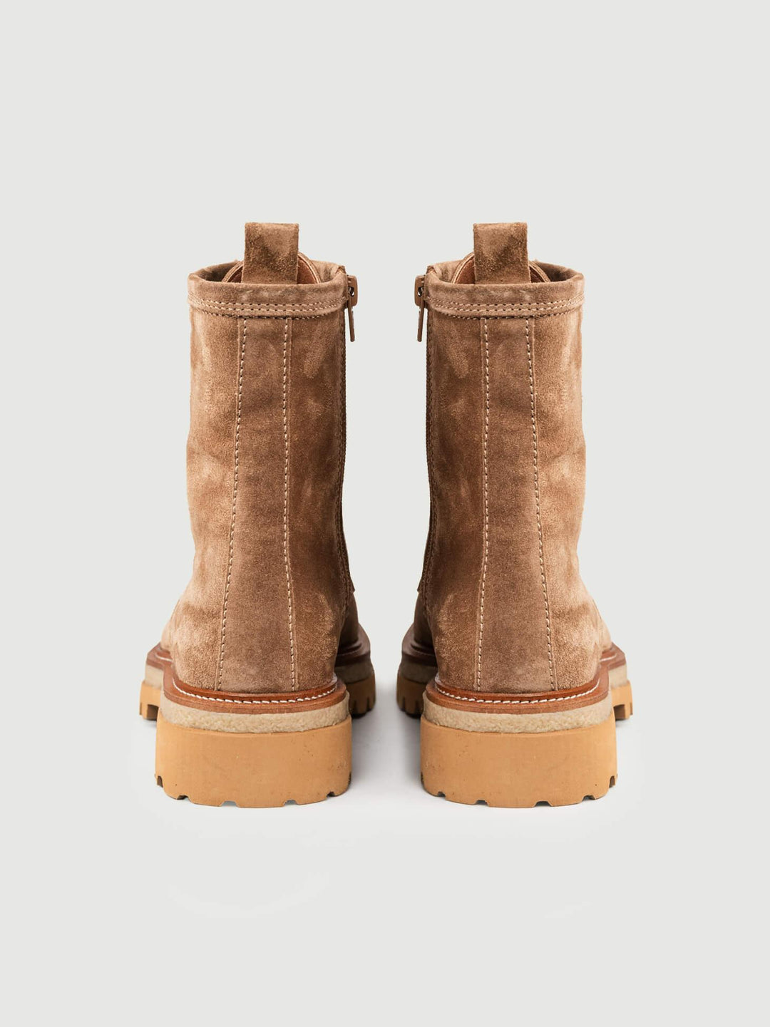 ANFIBIO IN PELLE SCAMOSCIATA TAUPE