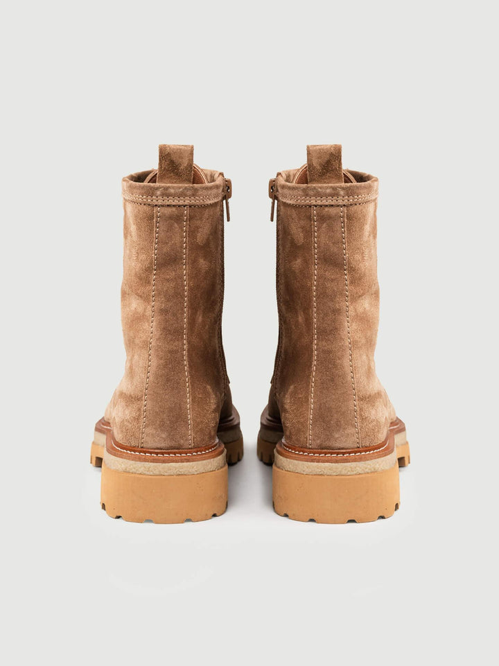 ANFIBIO IN PELLE SCAMOSCIATA TAUPE