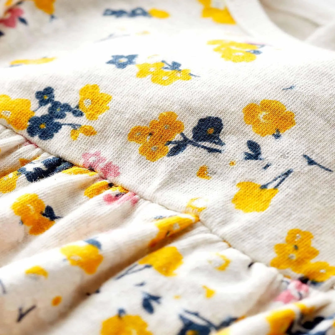 Abito a maniche lunghe a fiori