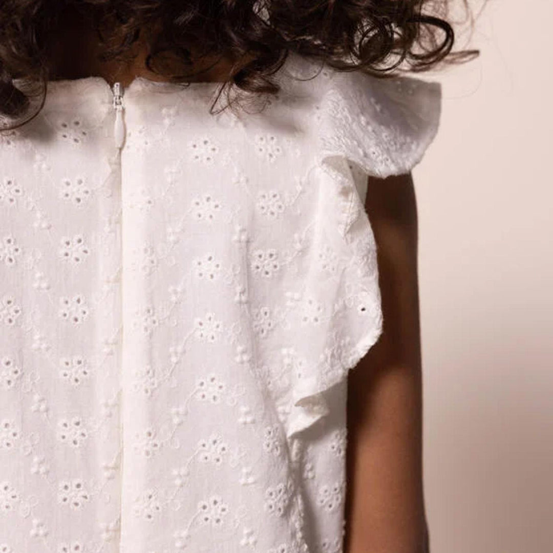 Abito bambina in pizzo sangallo