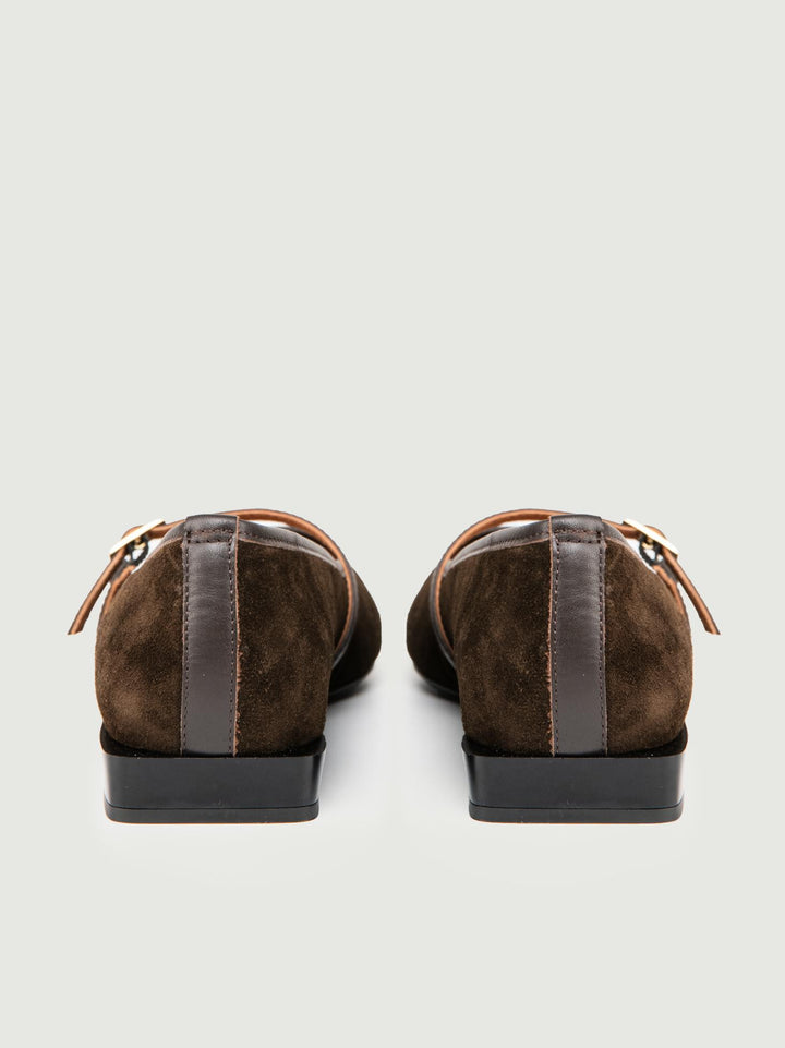 BALLERINA IN CAMOSCIO CIOCCOLATO
