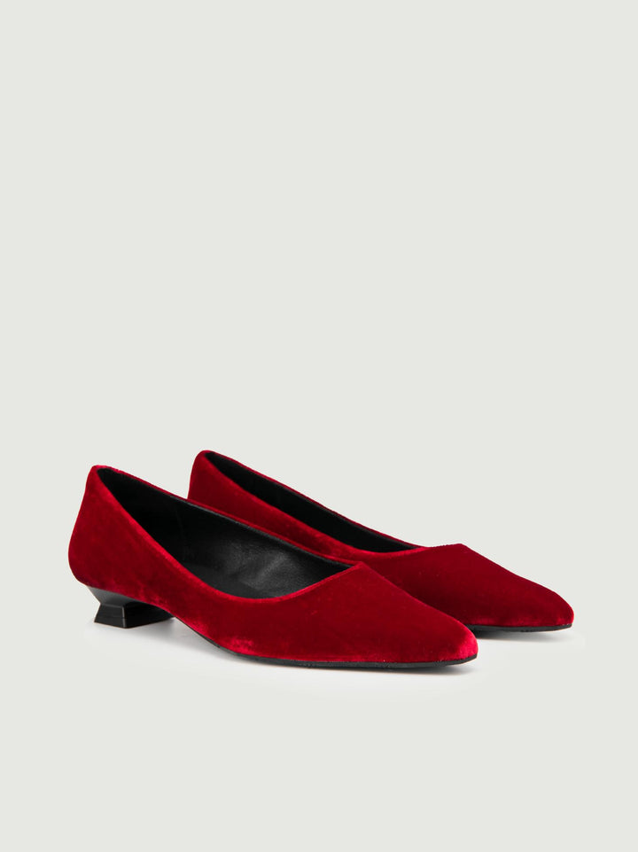 BALLERINA IN VELLUTO ROSSO