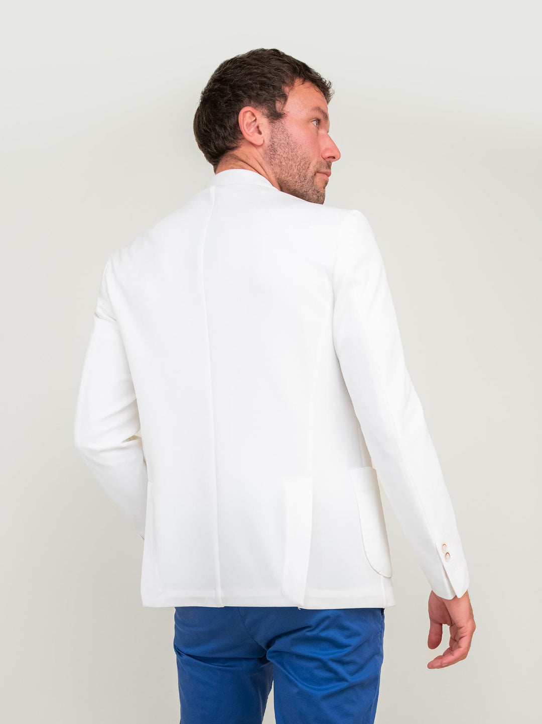BLAZER DUE BOTTONI BIANCO OTTICO