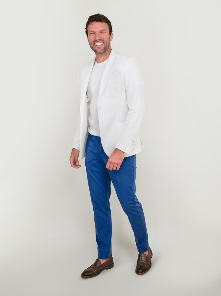 BLAZER DUE BOTTONI BIANCO OTTICO