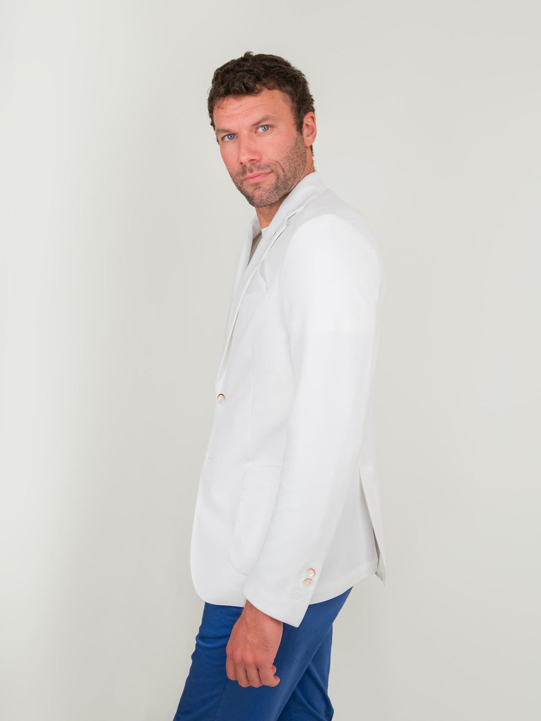 BLAZER DUE BOTTONI BIANCO OTTICO