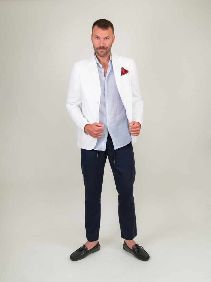 BLAZER IN LINO BIANCO