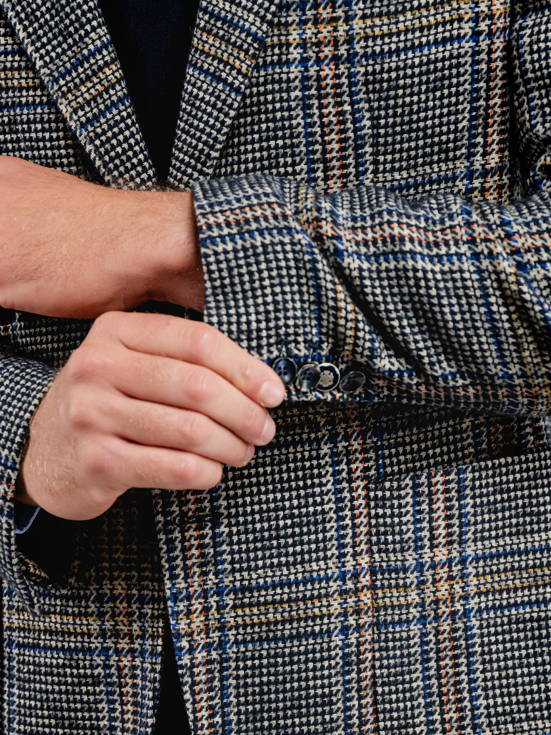 BLAZER MISTO LANA CON FANTASIA QUADRETTI