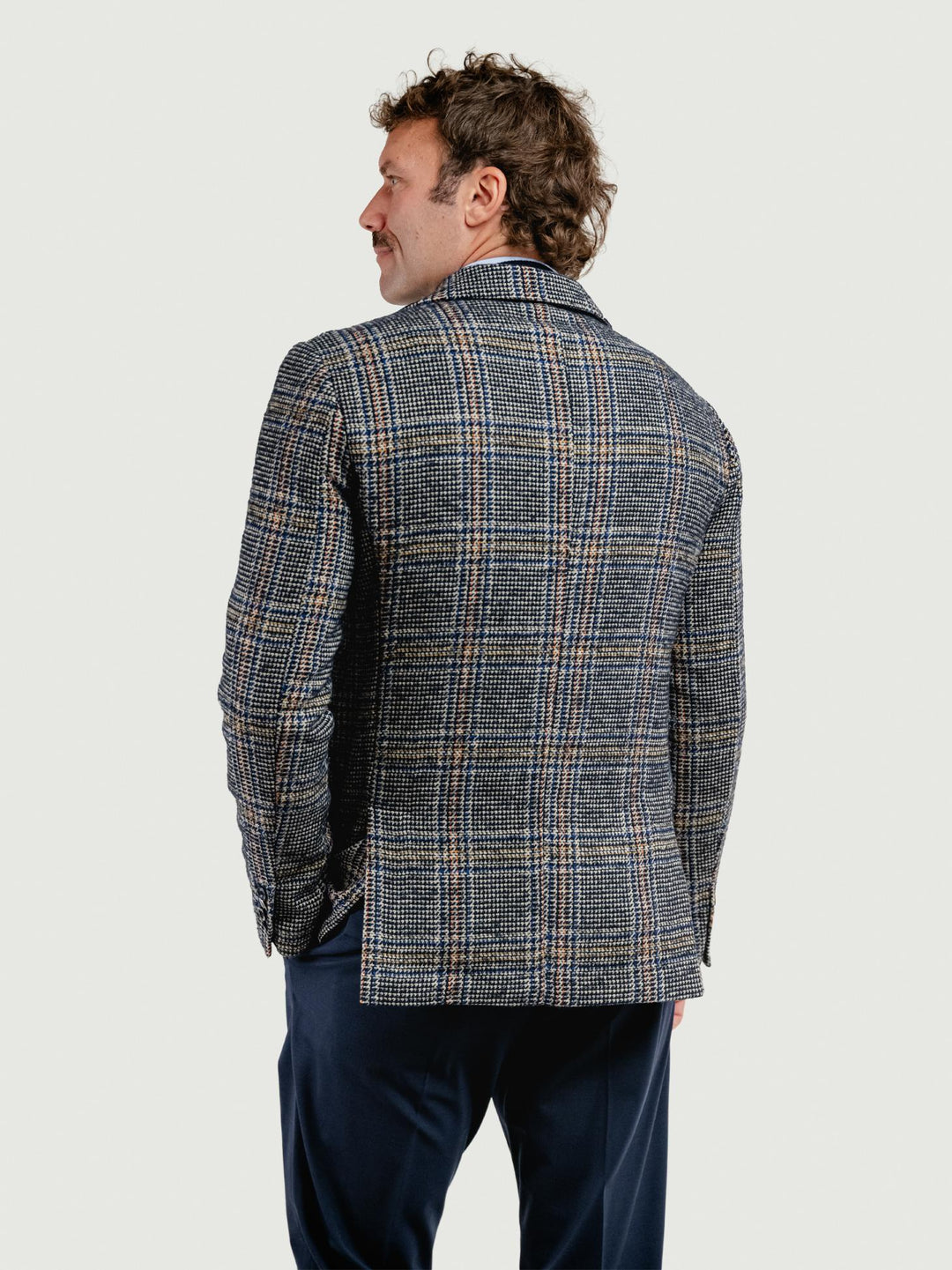 BLAZER MISTO LANA CON FANTASIA QUADRETTI