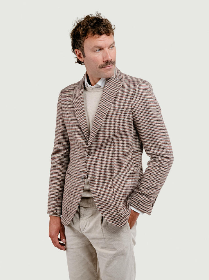 BLAZER MISTO LANA FANTASIA PIED DE POULE