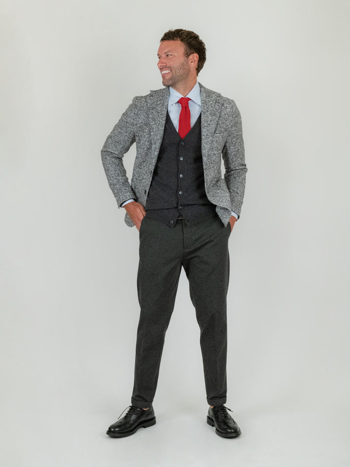 BLAZER MISTO LANA GALLES GRIGIO