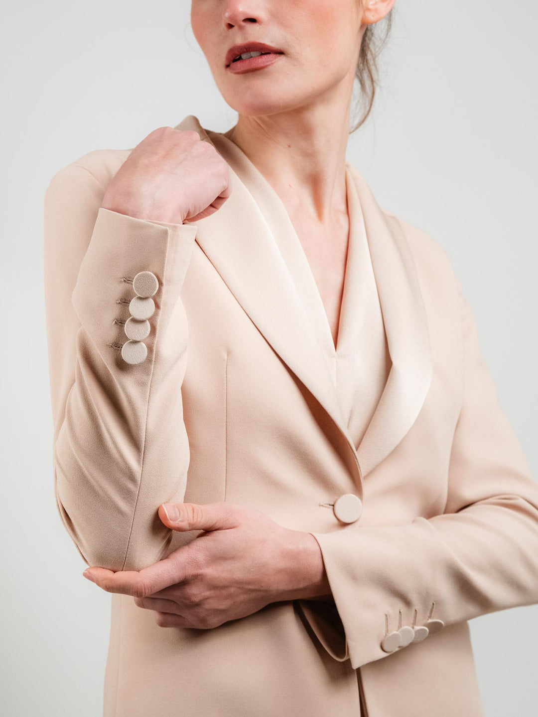 BLAZER MONOPETTO BEIGE