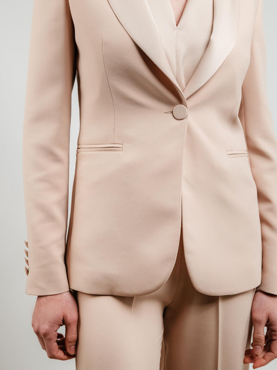 BLAZER MONOPETTO BEIGE