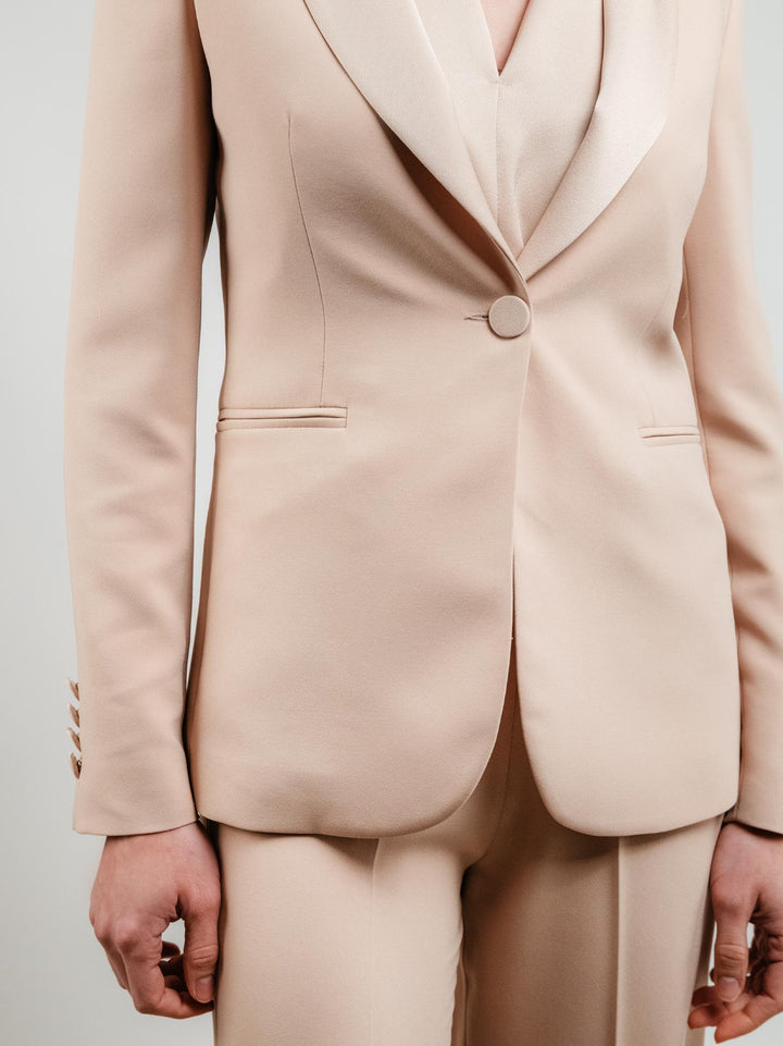 BLAZER MONOPETTO BEIGE