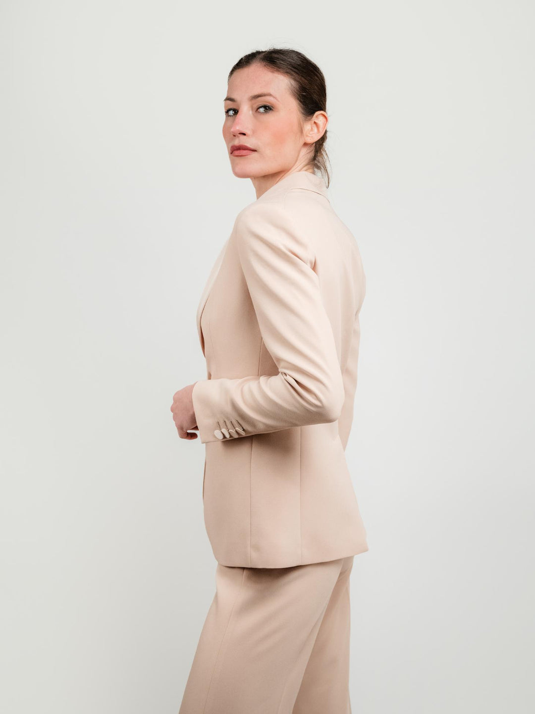 BLAZER MONOPETTO BEIGE