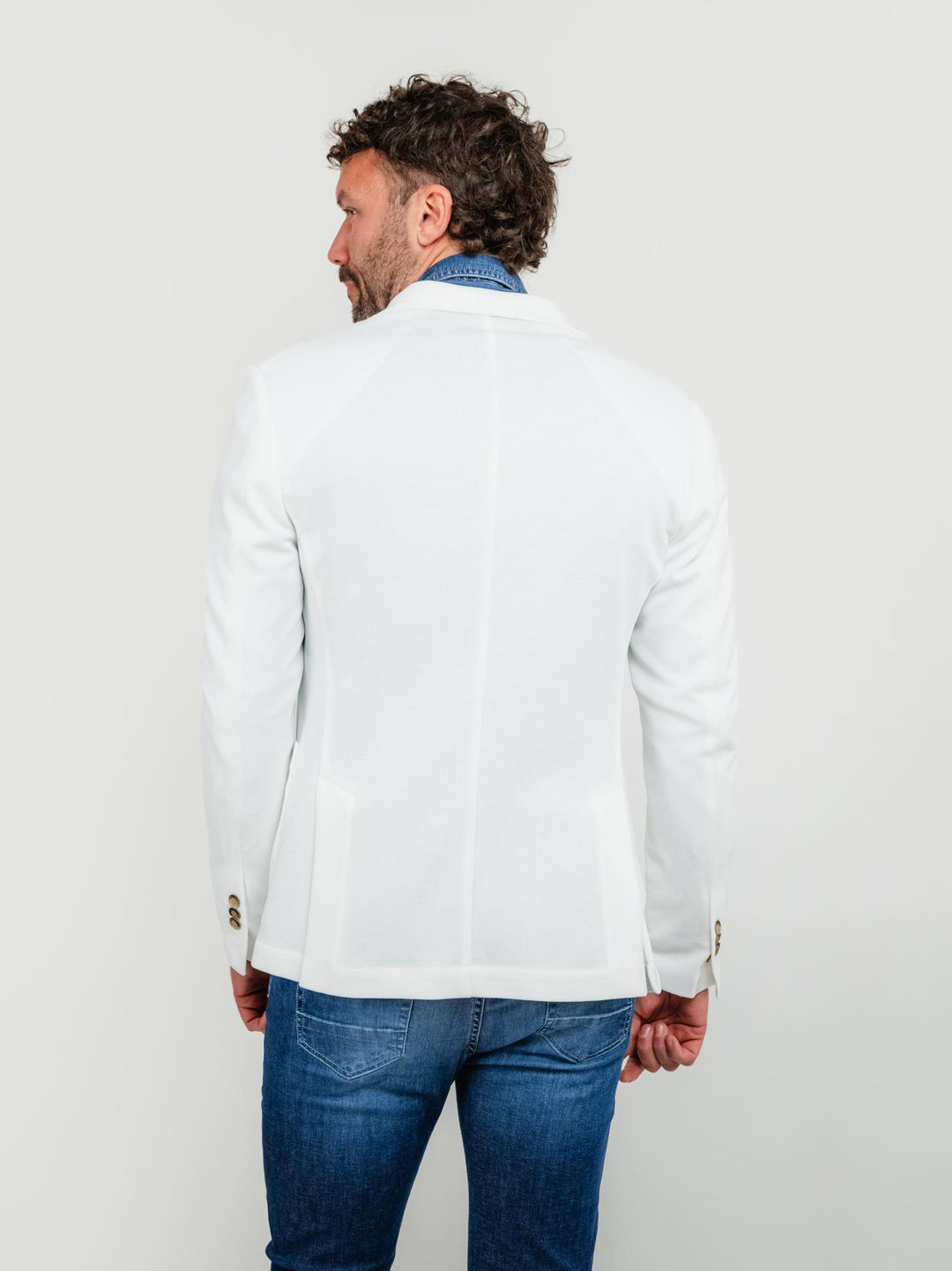 BLAZER MONOPETTO BIANCO