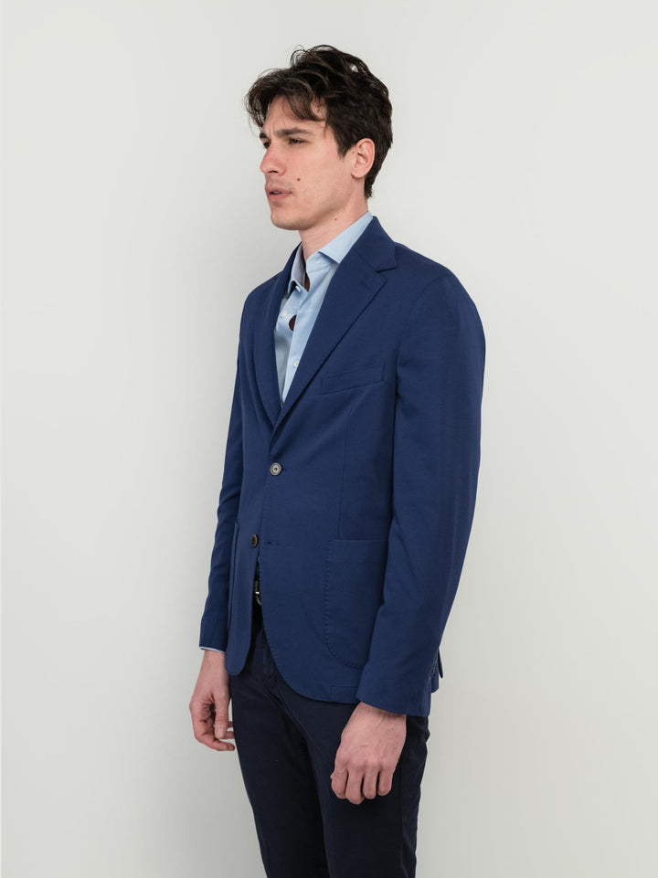 BLAZER MONOPETTO BLU