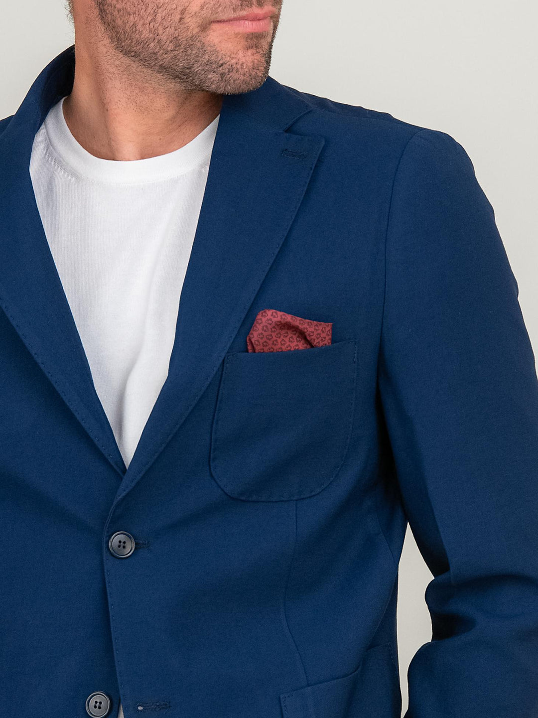 BLAZER MONOPETTO BLU
