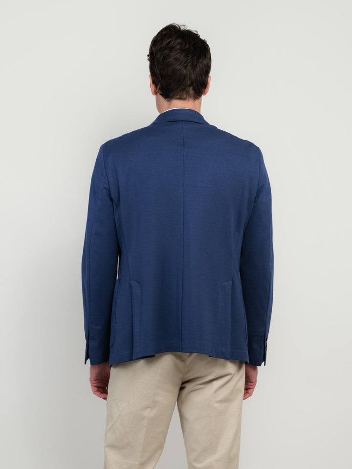 BLAZER MONOPETTO IN MAGLINA BLUETTE