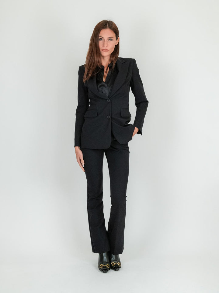 BLAZER MONOPETTO nero