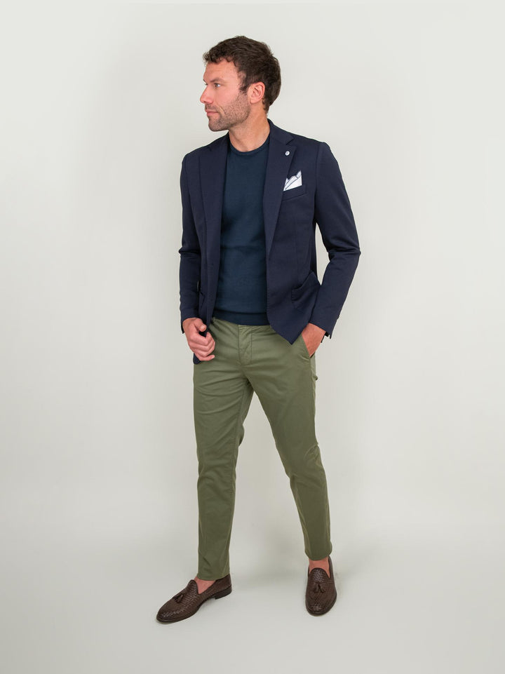 BLAZER due bottoni BLU IMPUNTURATO