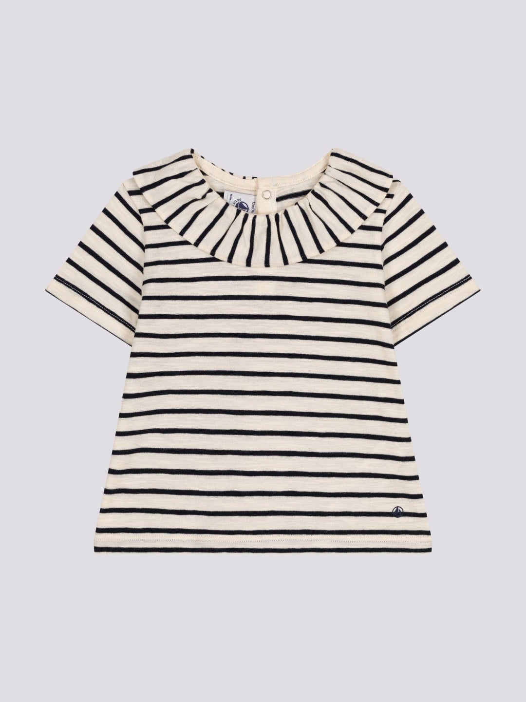 BLUSA BEBÈ A MANICHE CORTE IN JERSEY