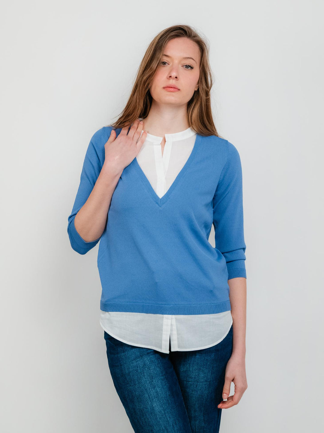 BLUSA CELESTE