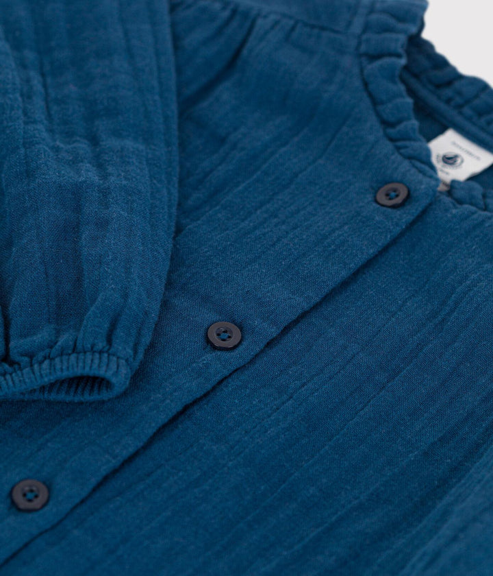 BLUSA IN GARZA DI COTONE BAMBINA