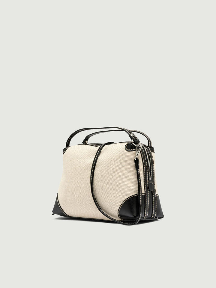 BORSA ALIFA IN TESSUTO NATURE E NERO