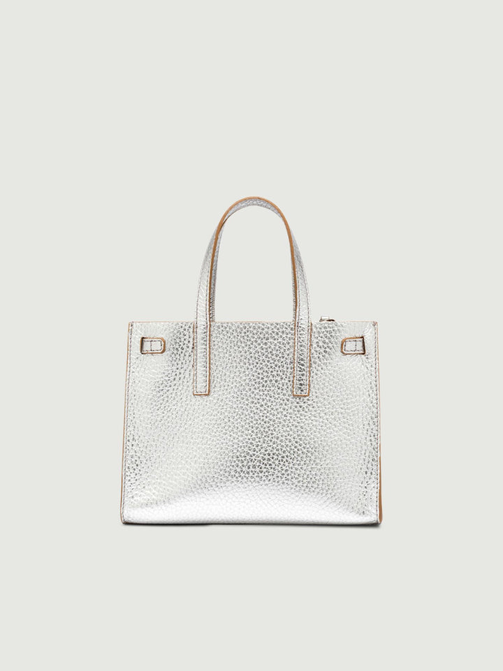 BORSA ALTEA IN PELLE ARGENTO