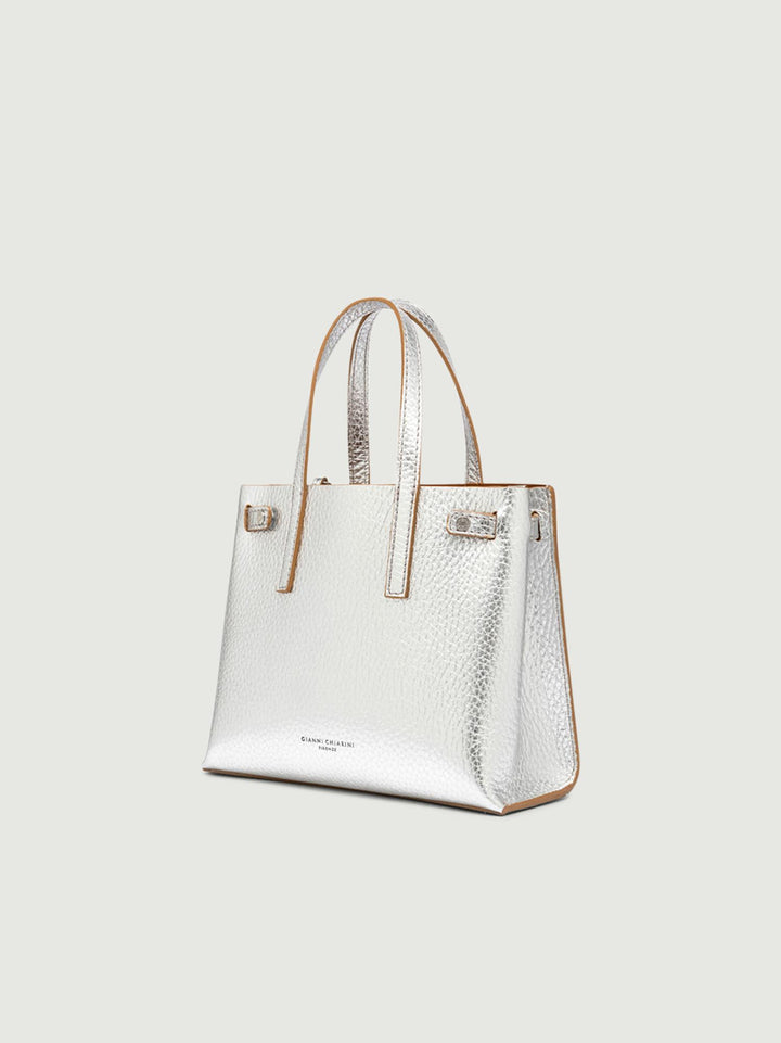 BORSA ALTEA IN PELLE ARGENTO