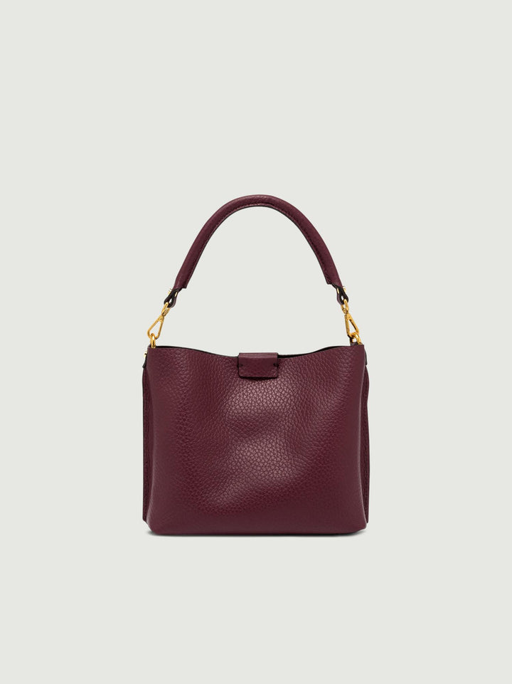 BORSA ARETHA IN PELLE BORDEAUX