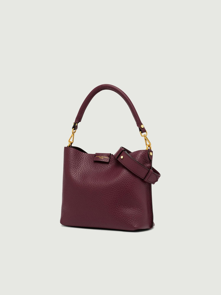 BORSA ARETHA IN PELLE BORDEAUX