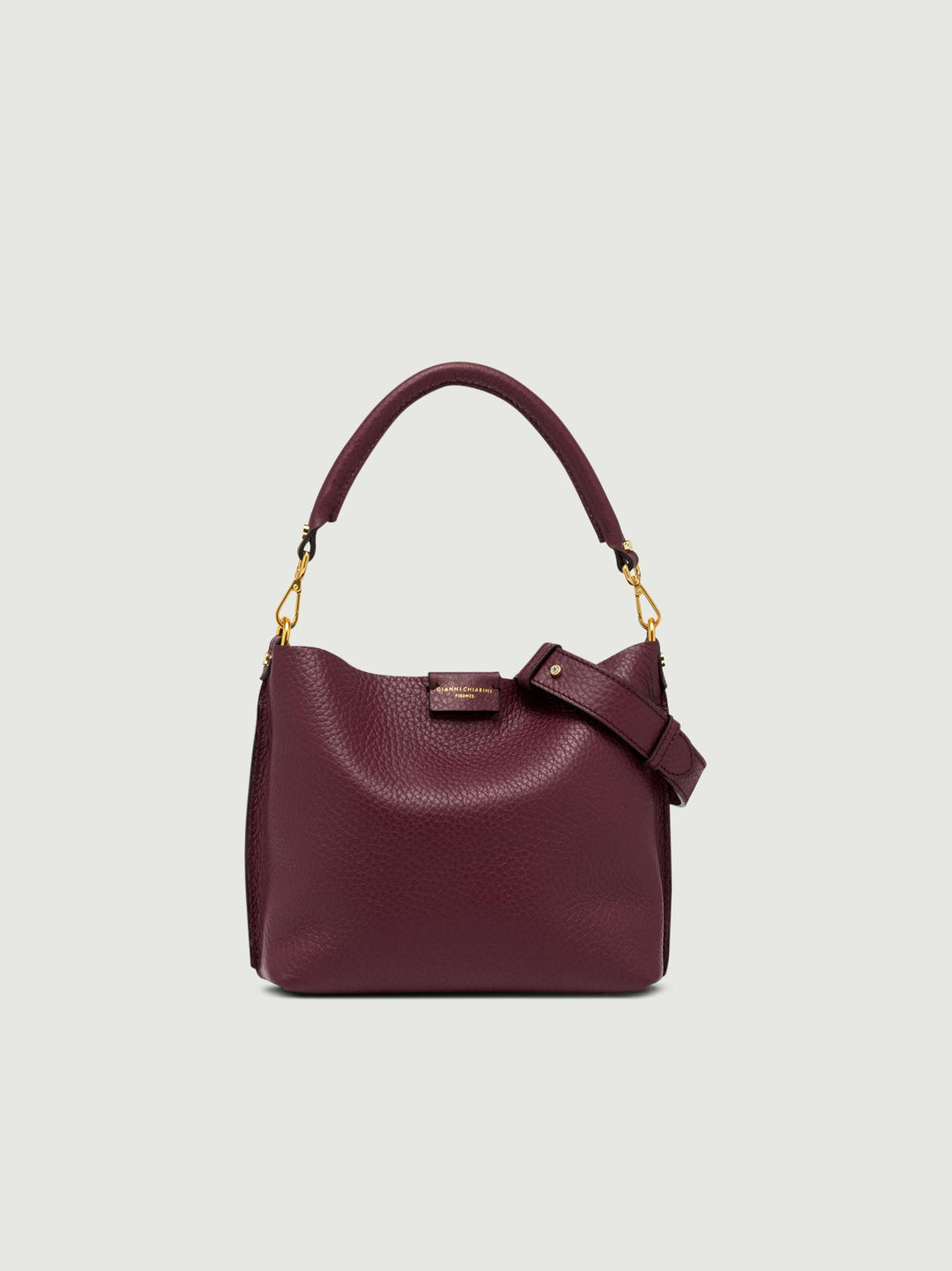 BORSA ARETHA IN PELLE BORDEAUX
