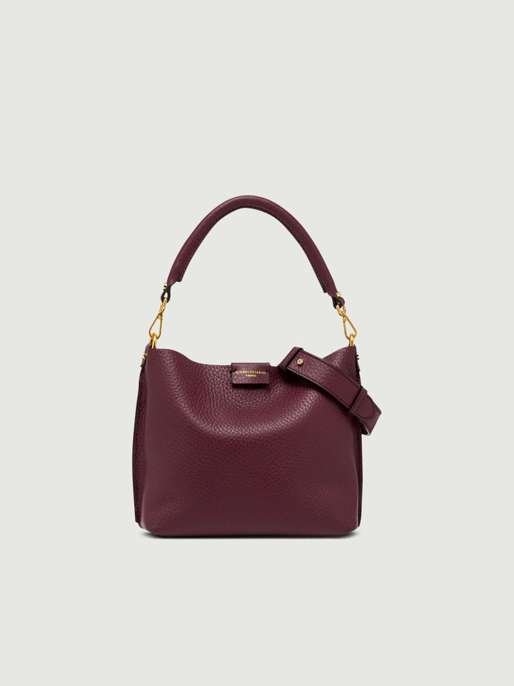 BORSA ARETHA IN PELLE BORDEAUX