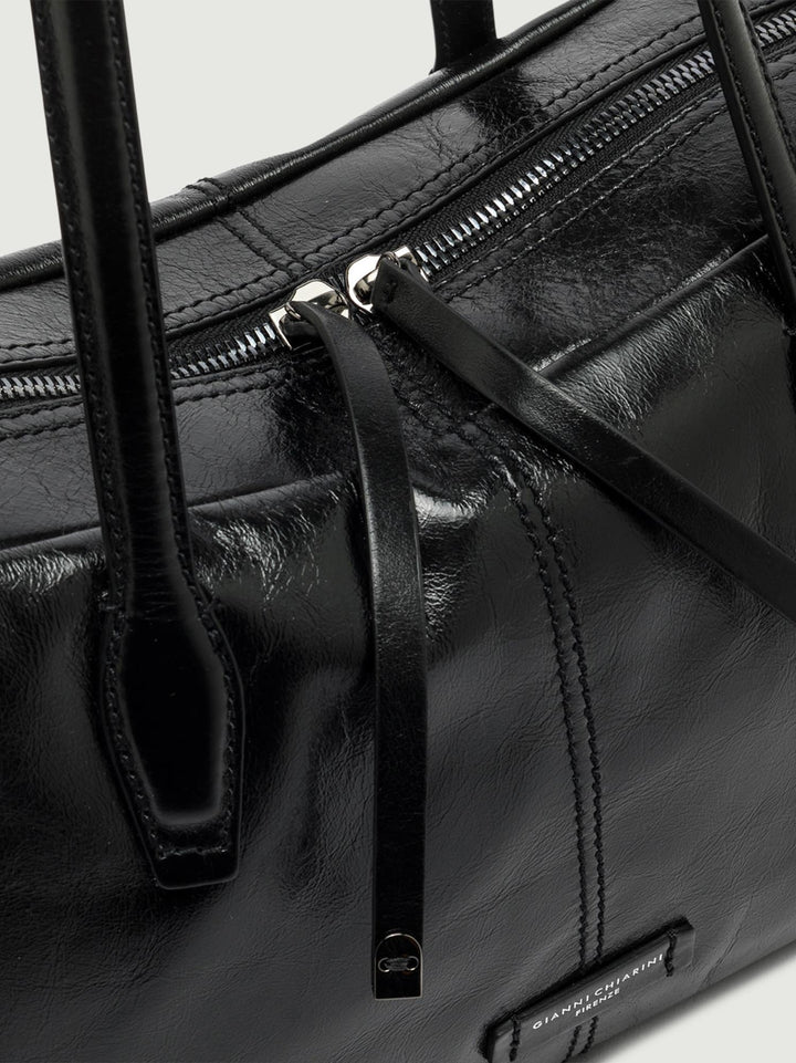 BORSA ARYNA IN PELLE VINTAGE NERA