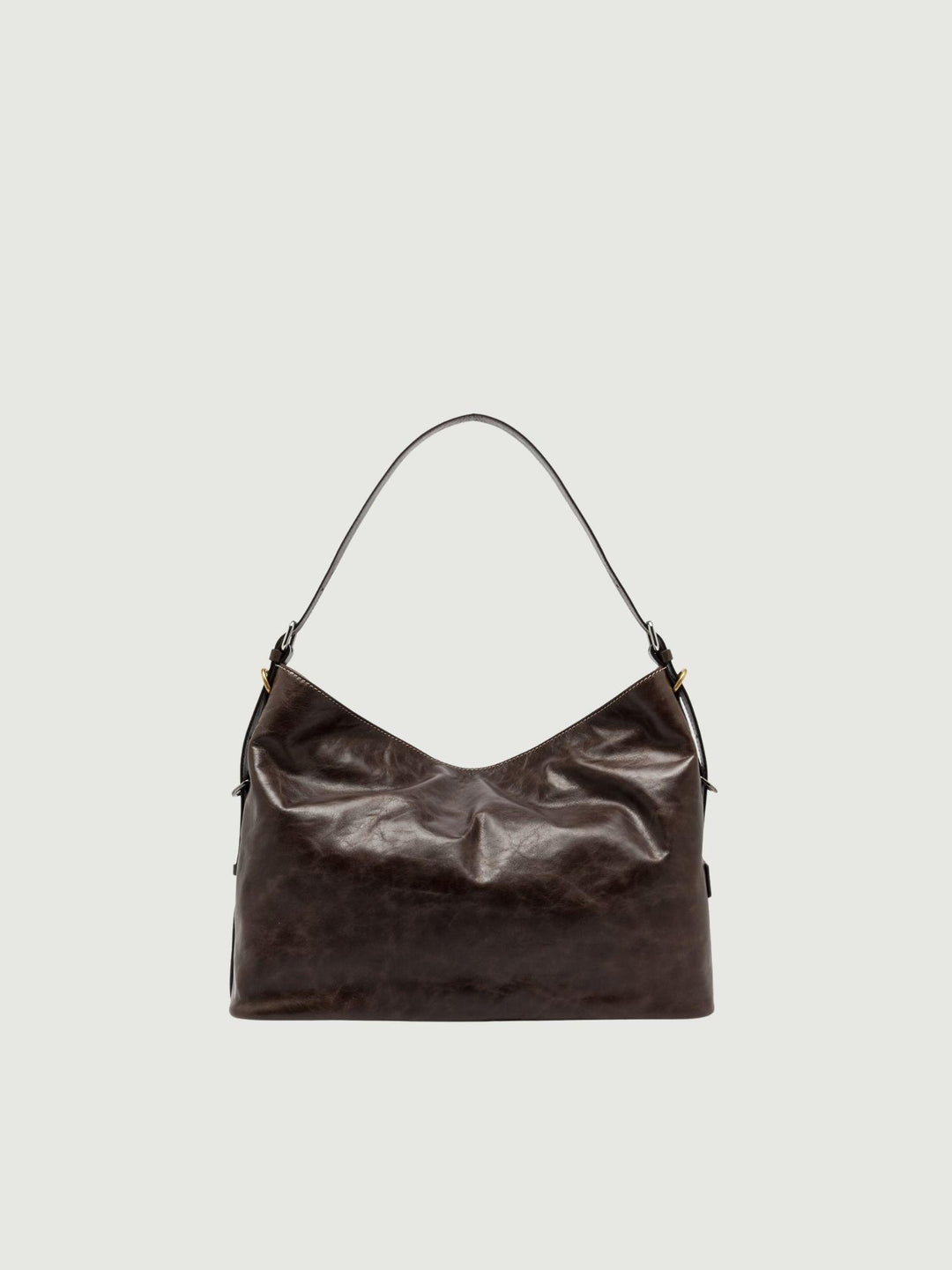 BORSA ASTRID IN PELLE EFFETTO VINTAGE ESPRESSO