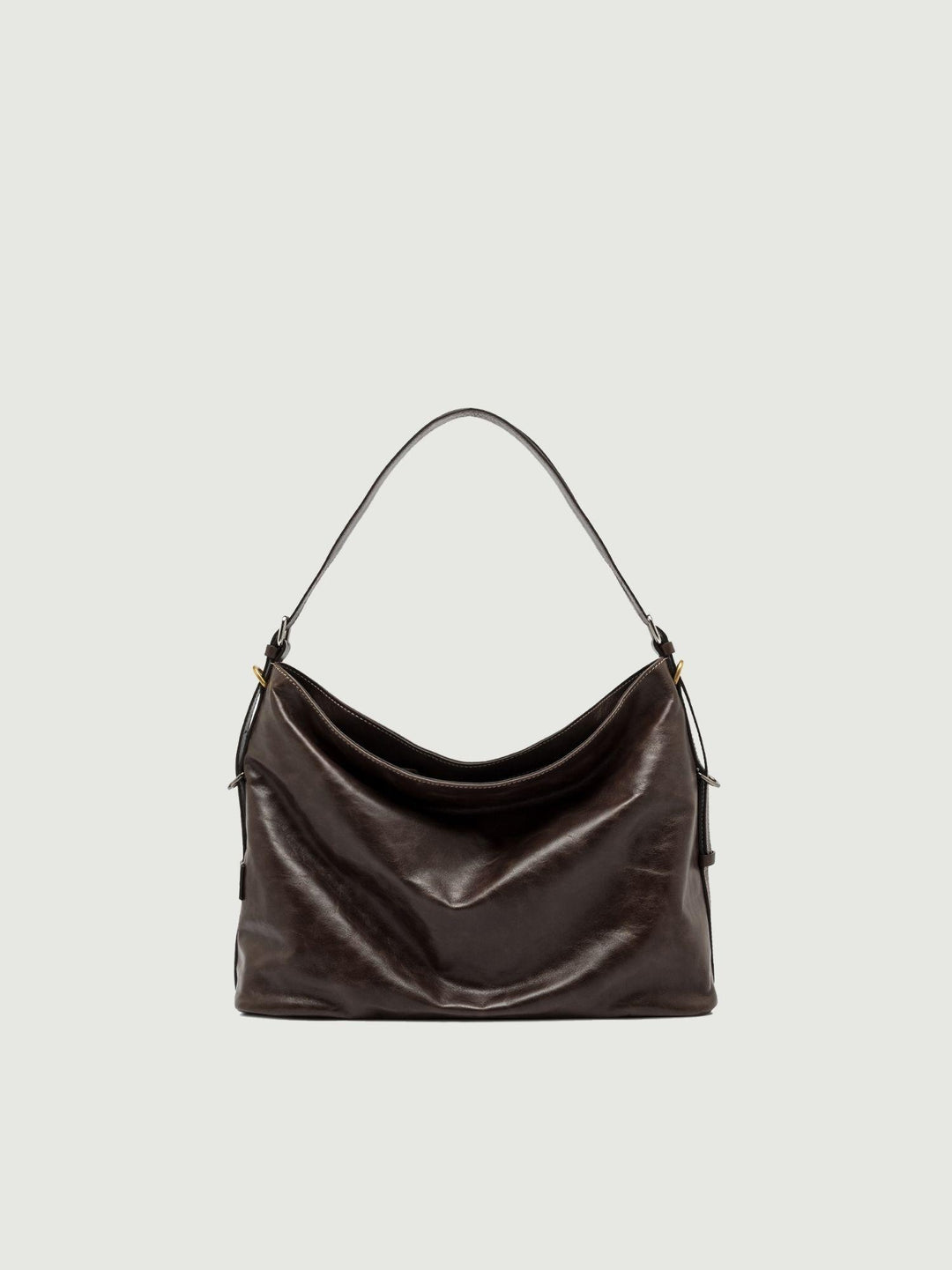 BORSA ASTRID IN PELLE EFFETTO VINTAGE ESPRESSO