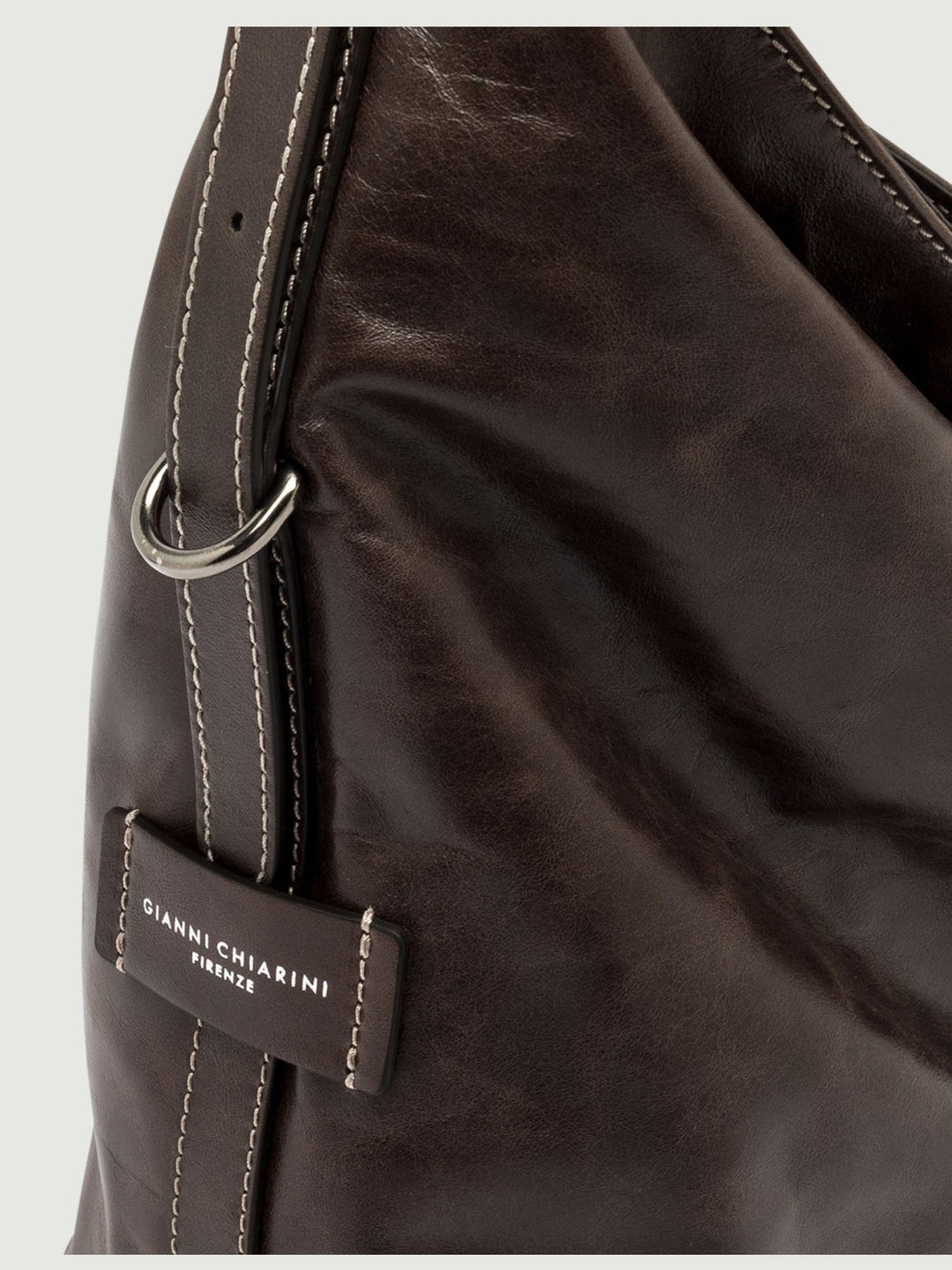 BORSA ASTRID IN PELLE EFFETTO VINTAGE ESPRESSO